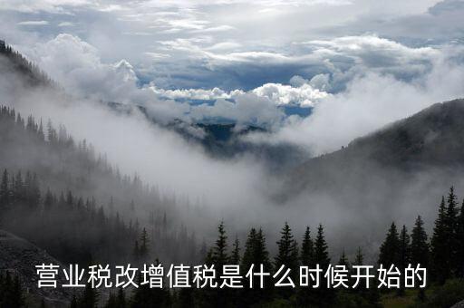 營改增是什么時候開始的，我國全面推開營改增是哪一年