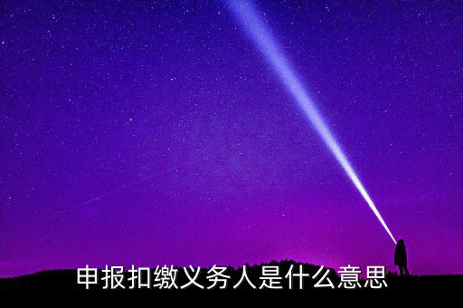 什么是非居民扣繳申報，非居民所得申報什么意思