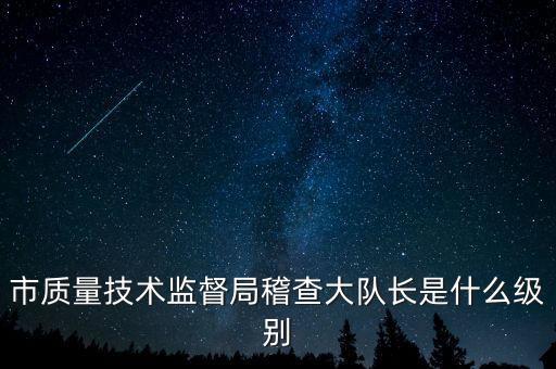 顯稽查局長是什么級(jí)別，市質(zhì)量技術(shù)監(jiān)督局稽查大隊(duì)長是什么級(jí)別