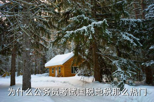 為什么報考地稅局，為什么公務(wù)員考試國稅地稅那么熱門