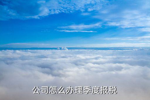 什么企業(yè)按季度申報稅，公司怎么辦理季度報稅