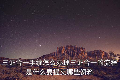 變更地稅三證合一需要什么資料，三證合一營業(yè)執(zhí)照換證需要什么資料