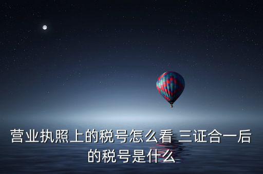 企業(yè)三證合一后稅號(hào)是什么，三證合一后企業(yè)的納稅人識(shí)別號(hào)是哪個(gè)