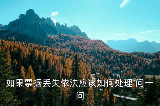 財(cái)政票據(jù)丟失為什么要上報(bào)，財(cái)政性票據(jù)對方發(fā)票聯(lián)丟失怎么辦