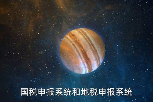 廣東珠海市國稅申報系統是什么，國稅申報系統和地稅申報系統