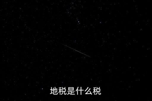 地稅局收的是什么稅，地稅是什么稅