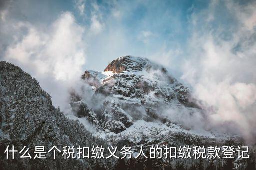 扣繳稅款登記是什么，應(yīng)當(dāng)按照稅收征管法等有關(guān)規(guī)定辦理扣繳稅款登記領(lǐng)取扣繳憑