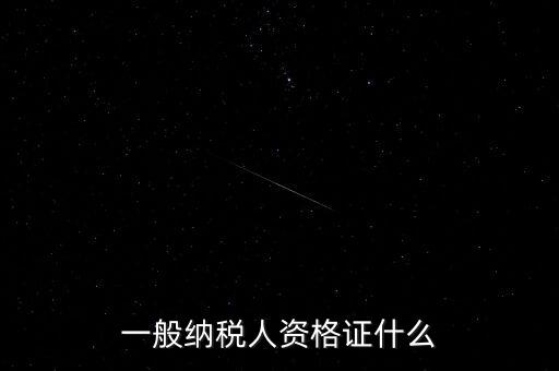 納稅人資格證是什么，一般納稅人的認(rèn)定資格是什么