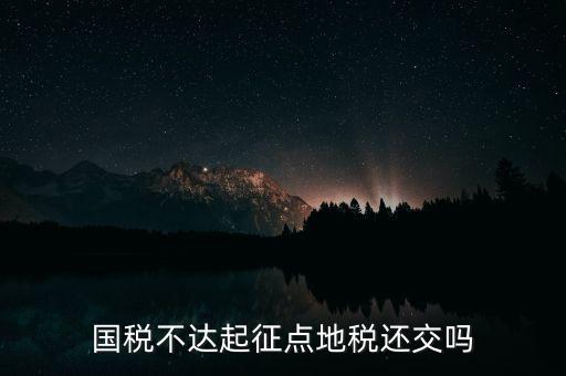 不達(dá)起征點(diǎn)什么意思，小規(guī)模不達(dá)起征點(diǎn)的是否計(jì)提印花稅
