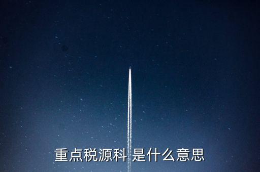 為什么要填重點(diǎn)稅源表，重點(diǎn)稅源的介紹
