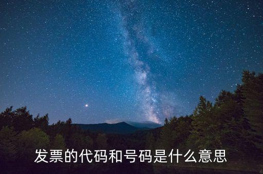 發(fā)票信息代碼是什么，發(fā)票紙質(zhì)代碼是什么意識