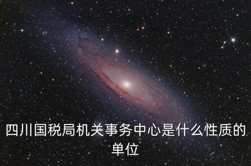 四川國稅局機關事務中心是什么性質的單位