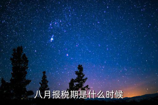 8月份報(bào)什么稅啊，8月份的個(gè)稅怎么申報(bào)啊