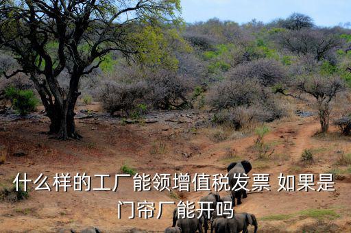 什么樣的公司可以領(lǐng)發(fā)票，什么樣的工廠能領(lǐng)增值稅發(fā)票 如果是門簾廠能開嗎