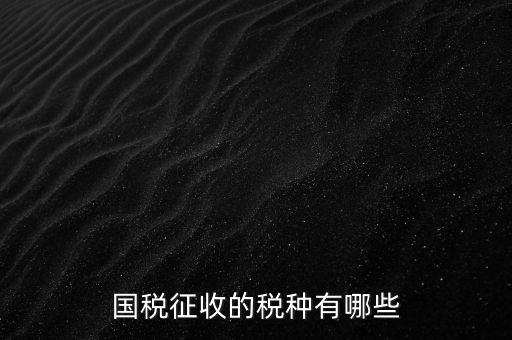 國(guó)稅收什么稅，國(guó)稅都交什么稅
