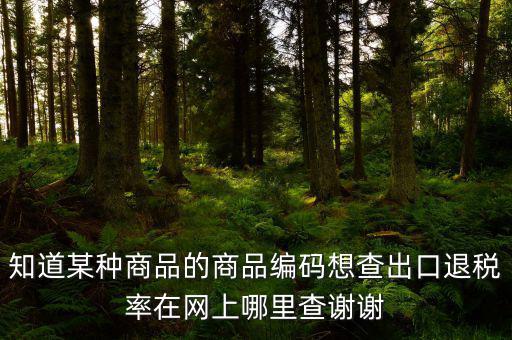 什么網(wǎng)站能查到退稅率，有沒有查詢出口退稅率的網(wǎng)址