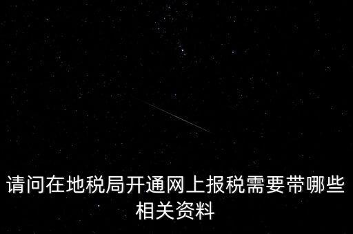 網(wǎng)上申報地稅需要什么，一般納稅人網(wǎng)上申報地稅上要報哪些稅