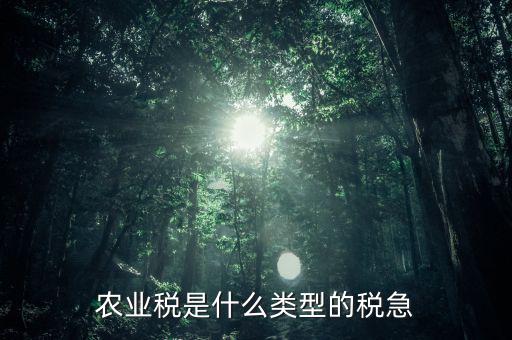 農(nóng)業(yè)稅屬于什么稅種，農(nóng)業(yè)稅就是人口稅嗎