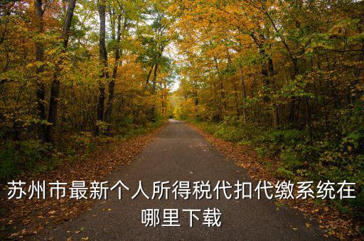 蘇州什么app可以查個(gè)稅，蘇州市最新個(gè)人所得稅代扣代繳系統(tǒng)在哪里下載