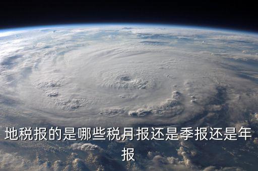 地稅報(bào)的是哪些稅月報(bào)還是季報(bào)還是年報(bào)