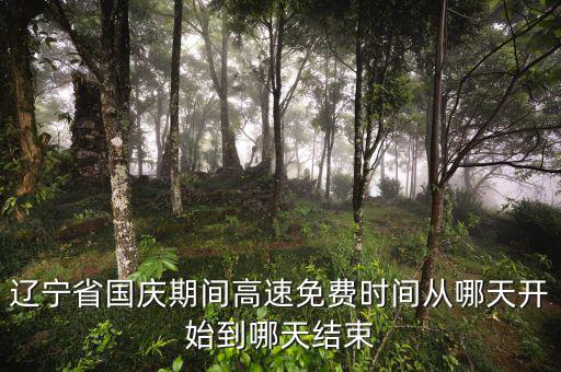 遼寧省河道費(fèi)免征到什么時(shí)候，遼寧節(jié)假日高速免費(fèi)什么時(shí)候開(kāi)始