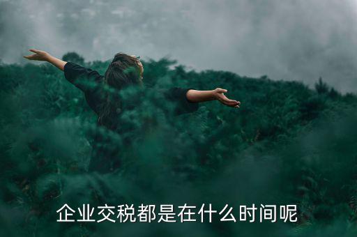企業(yè)增值稅什么時候繳納，關(guān)于稅收的問題公司都是什么時候去交稅