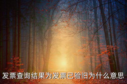 發(fā)票查詢驗(yàn)舊日期是什么意思，發(fā)票查詢結(jié)果為發(fā)票已驗(yàn)舊為什么意思