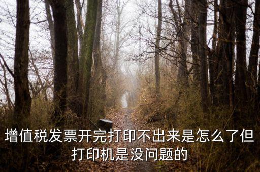 為什么打印發(fā)票打不出來，增值稅發(fā)票開完打印不出來是怎么了但打印機(jī)是沒問題的