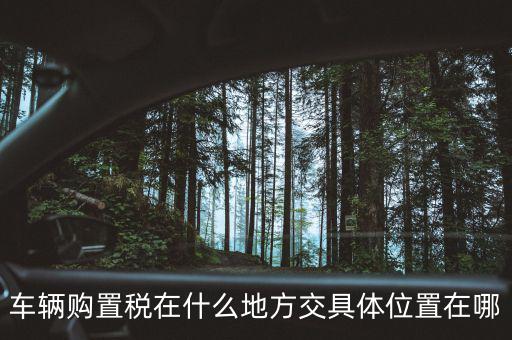 榆次汽車(chē)購(gòu)置稅在什么地方交，車(chē)輛購(gòu)置稅在什么地方交具體位置在哪