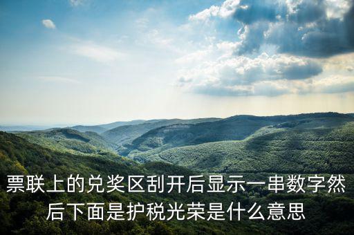 護(hù)稅光榮什么意思，為什么我的發(fā)票總是護(hù)稅光榮
