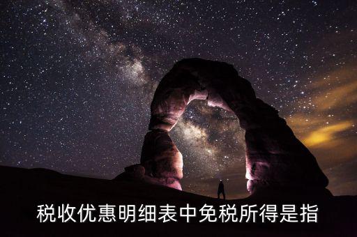 個稅中免稅所得是什么，個稅申報表的免稅所得欄填什么