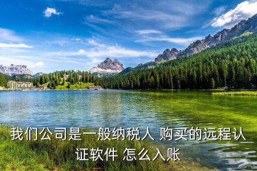 一般納稅人 網(wǎng)上認(rèn)證 認(rèn)定計(jì)入什么科目，我們公司是一般納稅人 購買的遠(yuǎn)程認(rèn)證軟件 怎么入賬