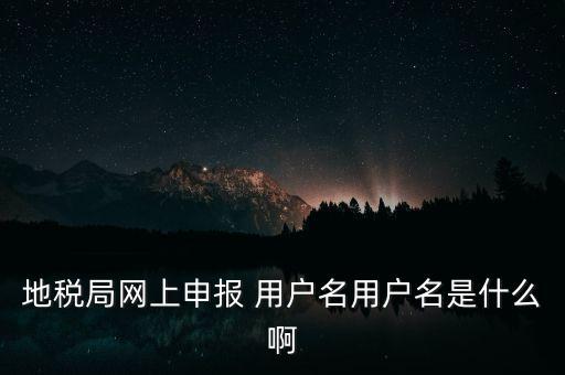 山東地稅網(wǎng)上申報賬號密碼是什么，地稅申報的用戶名和密碼是什么