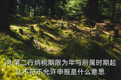 申報(bào)屬期不存在年度申報(bào)記錄什么意思，地稅當(dāng)前屬期不存在待申報(bào)稅種什么意思