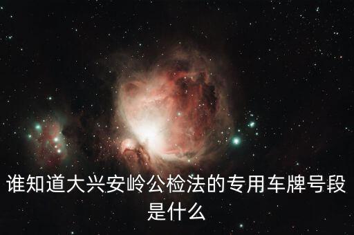 國(guó)家 公檢法 系統(tǒng)專用車輛是什么，誰(shuí)知道大興安嶺公檢法的專用車牌號(hào)段是什么