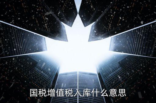 國(guó)稅官網(wǎng)的稅庫(kù)銀是什么意思，國(guó)稅增值稅入庫(kù)什么意思
