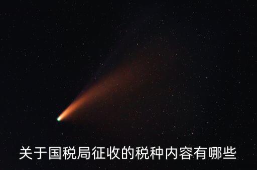 關于國稅局征收的稅種內(nèi)容有哪些