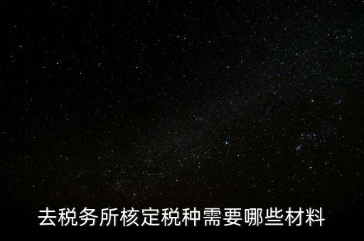 國(guó)稅稅種核定都帶什么，剛拿到營(yíng)業(yè)執(zhí)照下一步去稅務(wù)局核定稅種需要帶哪些資料