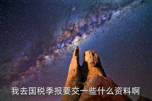 國(guó)稅季度申報(bào)需要帶什么，我去國(guó)稅季報(bào)要交一些什么資料啊