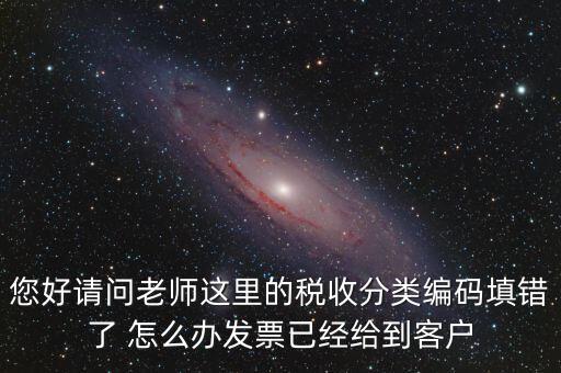 稅收分類編碼錯誤的是什么，汽車導(dǎo)航儀稅收分類編碼是什么