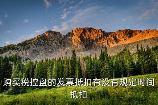 購(gòu)買稅控盤的發(fā)票抵扣有沒有規(guī)定時(shí)間抵扣