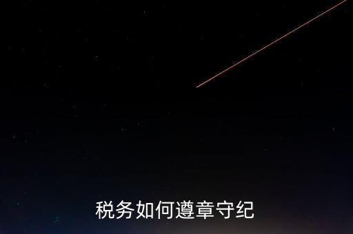 稅務(wù)守紀律是什么意思，呵呵 什么叫做守紀律