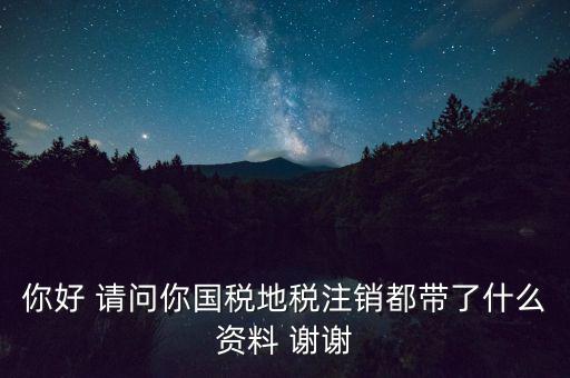 注銷稅盤(pán)都帶什么資料，稅務(wù)注銷都需要什么資料啊