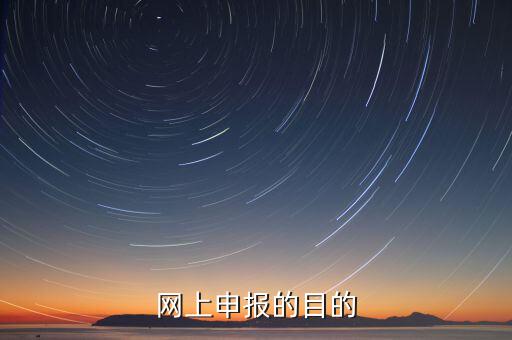 電子化辦稅什么意思，網(wǎng)上申報的目的