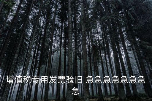 增值稅 驗舊 為什么，增值稅專用發(fā)票驗舊 急急急急急急急急