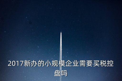什么公司要稅控盤，2017新辦的小規(guī)模企業(yè)需要買稅控盤嗎
