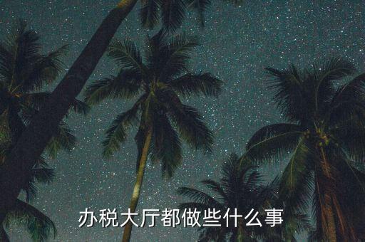 地稅大廳干什么，地稅大廳工作人員怎么工作