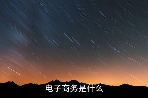 什么是電子稅務(wù)，什么是電子商務(wù)
