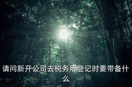 新公司國稅登記需要什么資料，剛辦的營業(yè)執(zhí)照到國稅局登記需要那些材料