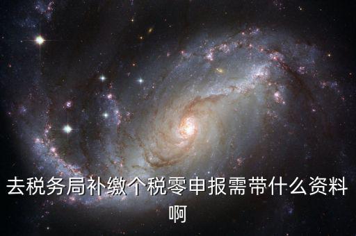 補(bǔ)繳個(gè)稅需要什么資料，去稅務(wù)局補(bǔ)繳個(gè)稅零申報(bào)需帶什么資料啊
